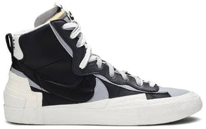 NIKE X SACAI -  BLAZER MID 'BLACK GREY'